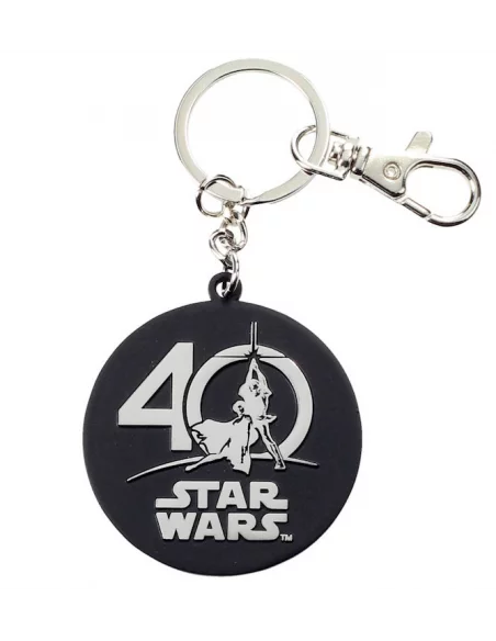 es::Star Wars Llavero de metal Logo 40 aniversario Star Wars