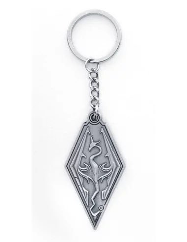 es::The Elder Scrolls Skyrim Llavero metálico Símbolo Dragón