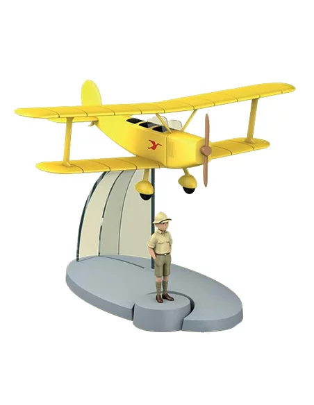 Avión Tintin: Biplano Amarillo y Tintin - Tintin e-10