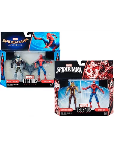 es::Marvel Legends Series 2 Packs de 2 Figuras 10 cm Spiderman