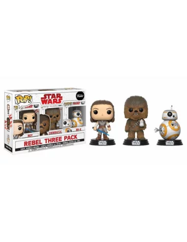 es::Star Wars Episode VIII Pack de 3 Figuras POP! Vinyl Rebel 9 cm