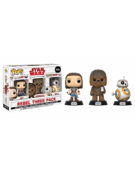 es::Star Wars Episode VIII Pack de 3 Figuras POP! Vinyl Rebel 9 cm