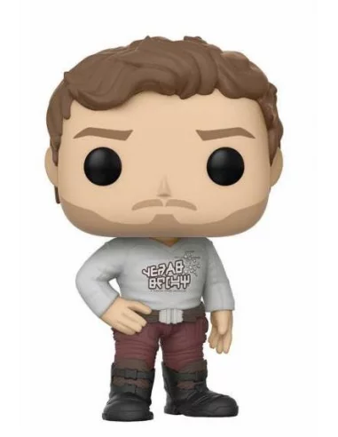 es::Guardianes de la Galaxia 2 POP! Vinyl Cabezón Star-Lord Camiseta 9 cm