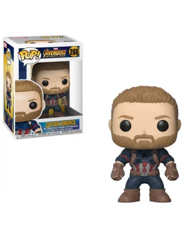 es::Vengadores Infinity War Figura POP! Movies Vinyl Captain America 9 cm