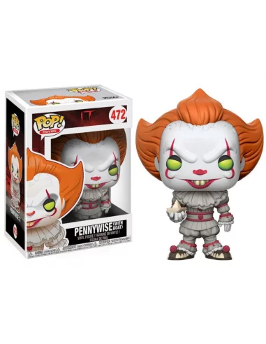 es::Stephen King's It POP! Movies Vinyl Figura Pennywise with Boat 9 cm