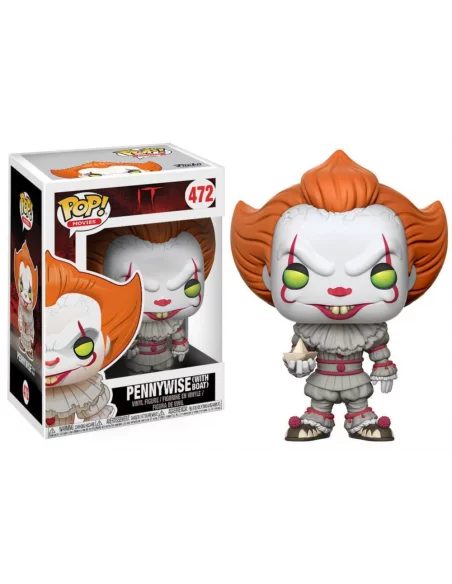 es::Stephen King's It POP! Movies Vinyl Figura Pennywise with Boat 9 cm