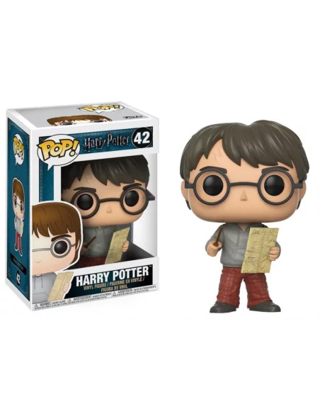 es::Harry Potter POP! Movies Vinyl Figura Harry Potter with Marauders Map 9 cm