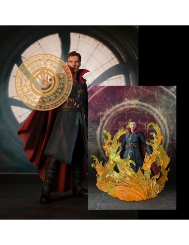 es::Doctor Extraño Figura S.H. Figuarts Doctor Strange & Burning Flame Set 15 cm