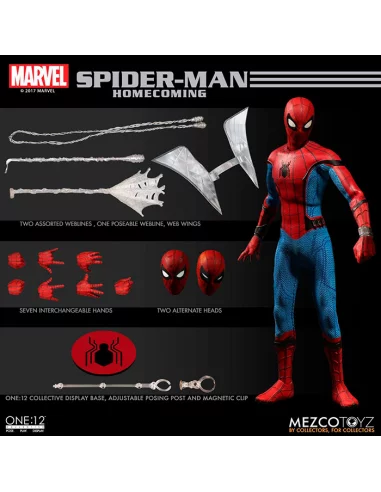 es::Spider-Man Homecoming Figura 1/12 Spider-Man 16 cm