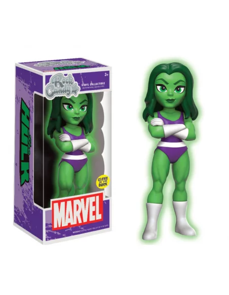 es::Marvel Comics Rock Candy Vinyl Figura She-Hulk GITD 13 cm
