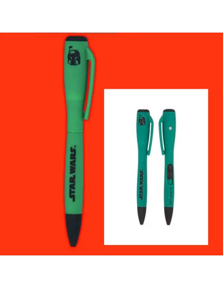Star Wars Bolígrafo Boba Fett proyector luz-10