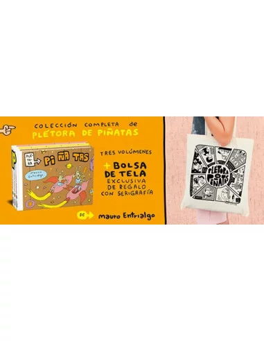 es::Plétora de Piñatas. Pack 3 volúmenes + bolsa de tela