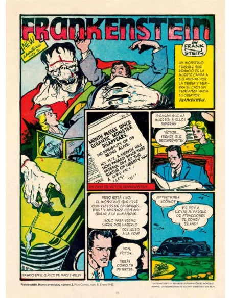 es::Frankenstein de Dick Briefer. Biblioteca de cómics de terror de los años 50 Vol. 2