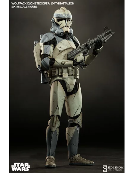 Star Wars Figura 1/6 Wolfpack Clone Trooper 104th