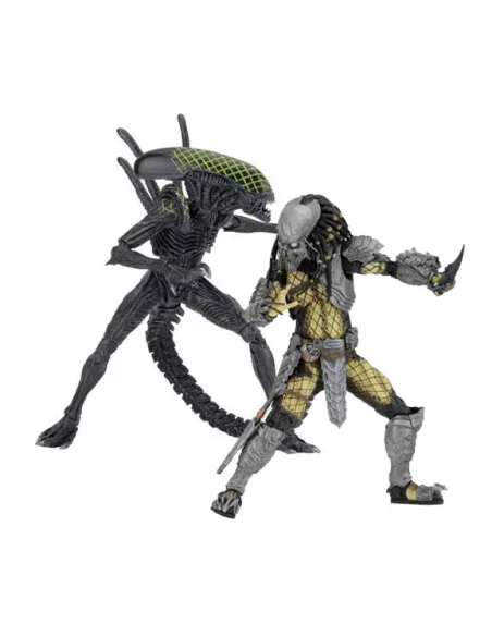 es::Alien vs. Predator Pack de 2 Figuras Battle Damaged Celtic vs Battle Damaged Grid
