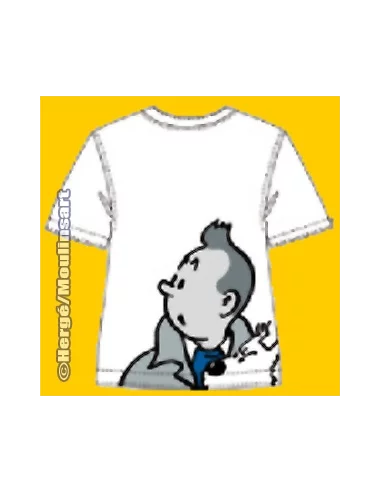 es::CAMISETA RETRATO TINTIN Y MILÚ