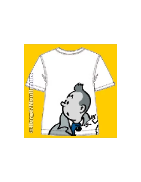 es::CAMISETA RETRATO TINTIN Y MILÚ