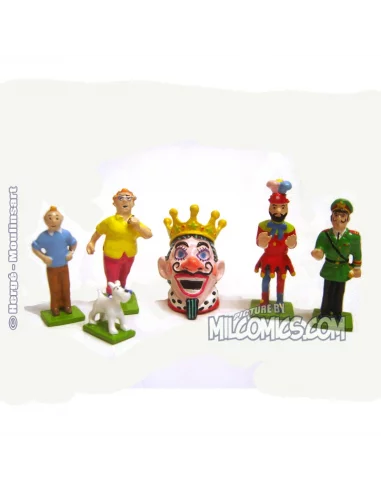 es::MINI SERIE TINTÍN Y LOS PÍCAROS - 6 Minifiguritas de plomo Tintín