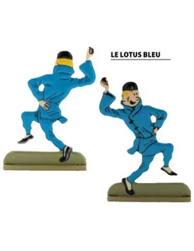 es::05 EL LOTO AZUL - Silueta metálica Tintín