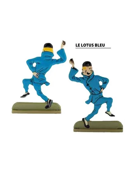 es::05 EL LOTO AZUL - Silueta metálica Tintín