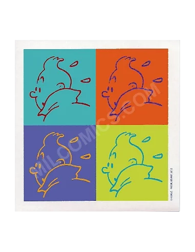 es::Pegatina Tintín 4 Logos
