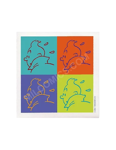 es::Pegatina Tintín 4 Logos