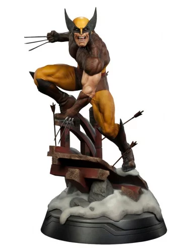 es::Marvel Estatua Premium Format 1/4 Wolverine Brown Costume 50 cm