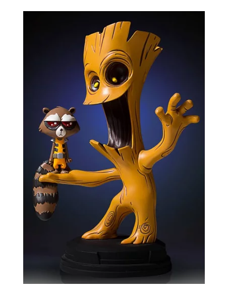 es::Marvel Comics Estatua Mini Groot & Rocket 16 cm