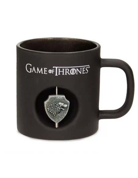 es::Juego de Tronos: Taza Stark negra emblema giratorio