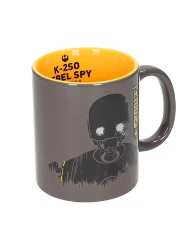 es::Star Wars Rogue One Taza K2S0 Gris-Amarilla