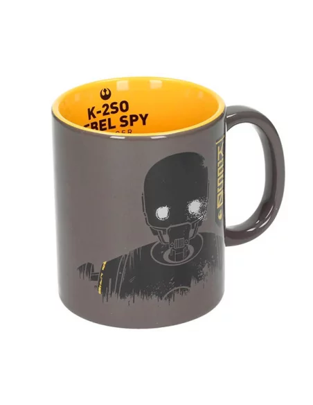 es::Star Wars Rogue One Taza K2S0 Gris-Amarilla