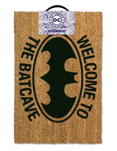 es::DC Comics Felpudo Welcome To The Batcave color claro 40 x 60 cm