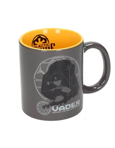 es::Star Wars Rogue One Taza Darth Vader Gris-Amarilla