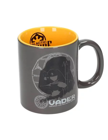 es::Star Wars Rogue One Taza Darth Vader Gris-Amarilla