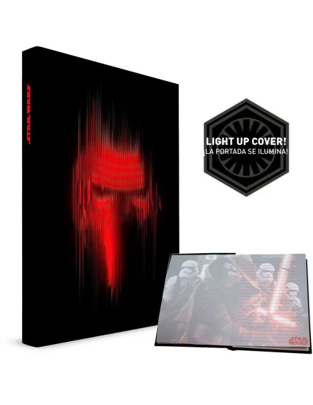 Star Wars: Kylo Rostro. Libreta con luz