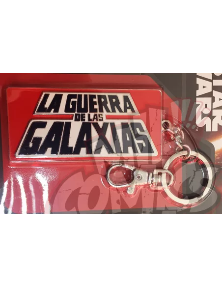 es::Star Wars Guerra de las Gallaxias Llavero metálico Logo en castellano