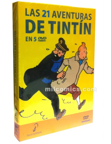 es::PACK LAS 21 AVENTURAS DE TINTÍN - Caja de DVDs
