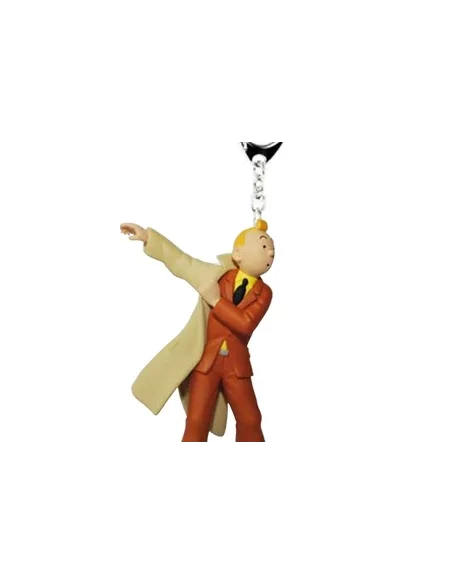 es::Tintín Poniéndose La Gabardina 8,5 Cm - Llavero Tintín