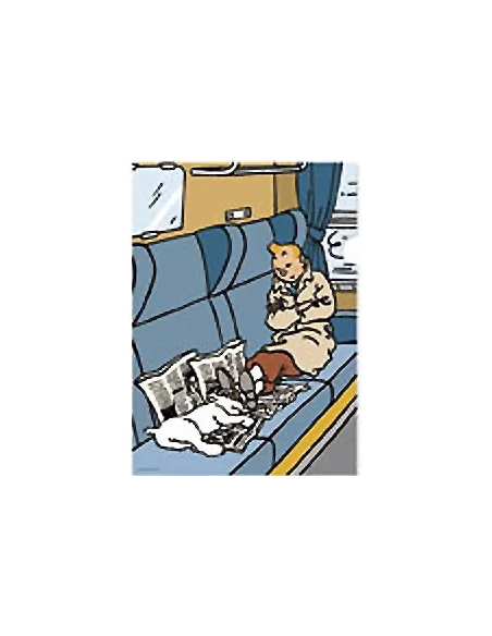 es::DOSSIER TINTÍN: TINTÍN Y MILÚ DURMIENDO EN TREN
