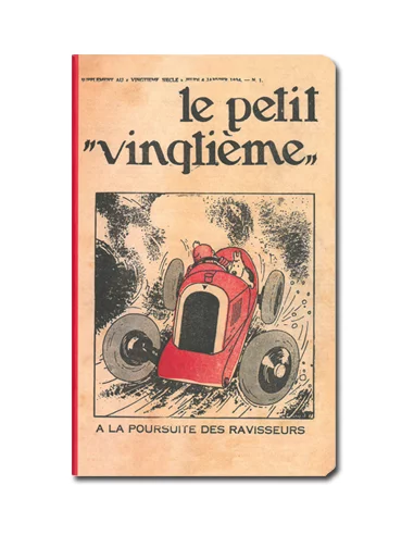 es::Libreta Tintín 'Petit Vingtième bólido' pequeña
