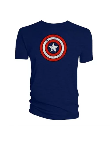 es::Camiseta Marvel: Capitán América Escudo Desgastado