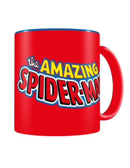 es::Marvel Comics Taza Logo Amazing Spiderman Roja y azul