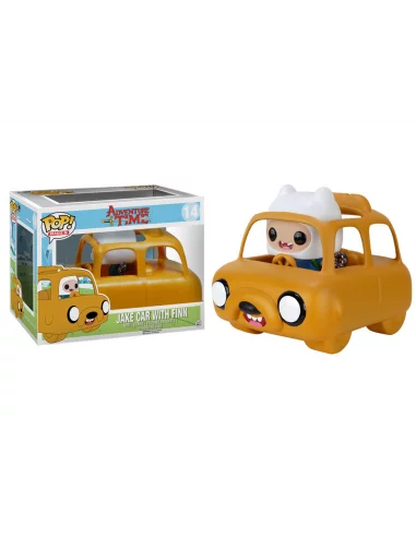 es::Hora de Aventuras POP! Rides Vinyl Vehículo con Figura Jake Car & Finn 12 cm