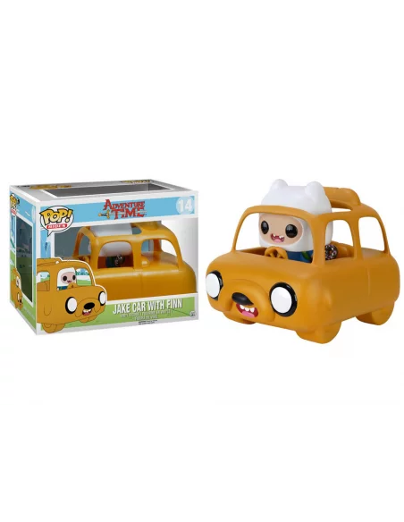 es::Hora de Aventuras POP! Rides Vinyl Vehículo con Figura Jake Car & Finn 12 cm