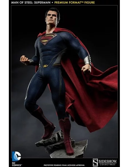 es::Man of steel: Superman - Estatua premium format Sideshow DC