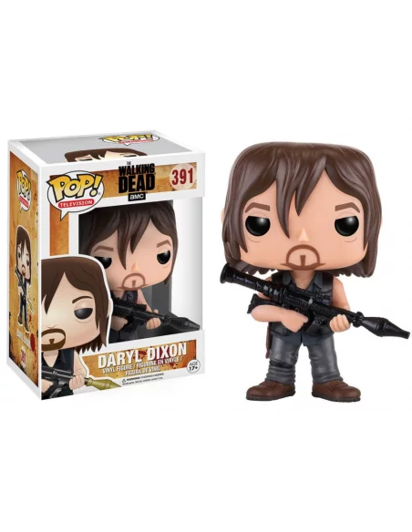 es::Walking Dead POP! Television Vinyl Figura Daryl Dixon Rocket Launcher 9 cm