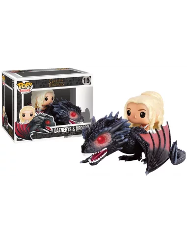 es::Juego de Tronos POP! Rides Vinyl Figura Daenerys & Drogon 18 cm