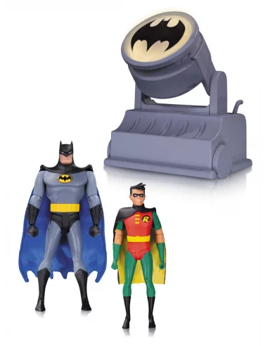es::Batman La Serie Animada Pack de 2 Figuras Batman & Robin with Bat-Signal 15 cm