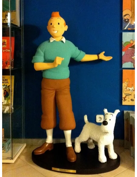 es::Tintín Y Milú: "Es Maravilloso" - Estatua de resina 130 Cm.