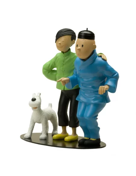 es::Tintín Y Tchang: Hermandad - Figura de Resina Tintín